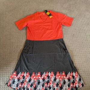 Svaha Stylish Red and Black Dress